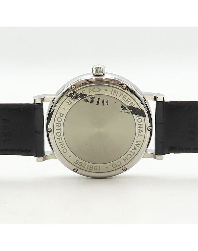 아이더블유씨 [중고명품] [중고]고이비토 IWC IWC(아이더블유씨) IW459402 PORTOFINO 포르토피노 오토매틱 문페이즈 엘리게이터 레더 스트랩 남성용 시계 K0174IWC 착용컷