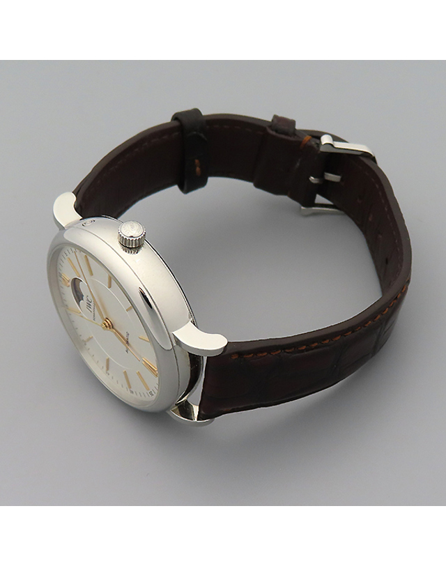 아이더블유씨 [중고명품] [중고]고이비토 IWC IWC(아이더블유씨) IW459401 PORTOFINO 포르토피노 오토매틱 문페이즈 엘리게이터 레더 스트랩 남성용 시계 K0159IWC 착용컷
