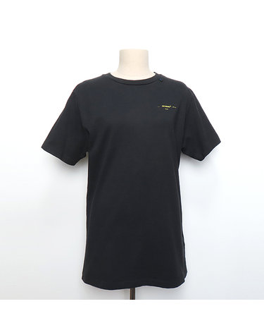 [중고]스미스마켓 오프화이트 OMAA027F191850101060 블랙 코튼 아크릴 애로우 프린팅 반팔 티셔츠 - M사이즈 K0157OFF