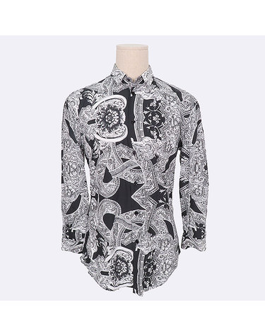 [중고]스미스마켓 베르사체 VERSACE(베르사체) 면 100% 페이즐리 패턴 남성용 셔츠 - 41사이즈 K0814GV