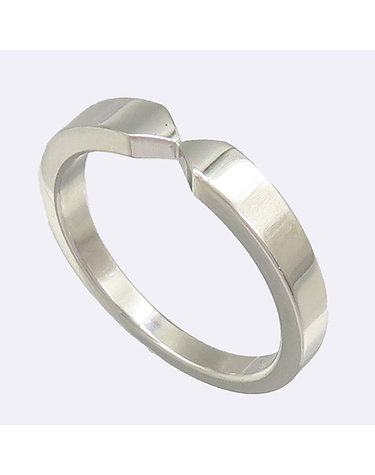 [중고]고이비토 쇼메 082795 Pt950 Triomphe de Chaumet(트리옹프 드 쇼메) 반지 -15호 K0220SM