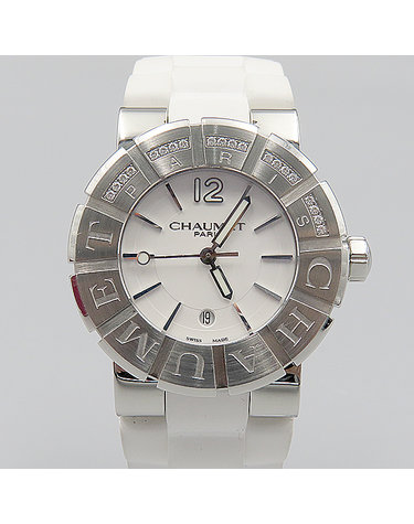 [중고]고이비토 쇼메 W17624-35A CLASS ONE(클래스원) 화이트 다이얼 20포인트 다이아 D 클립 화이트 러버 밴드 여성용 시계 K0188SM