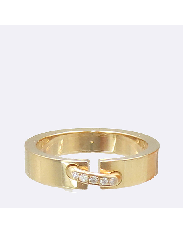 쇼메 [중고명품] [중고]고이비토 쇼메 080543 18K(750) 핑크 골드 LIENS VIDENCE (리앙 에비당스) 다이아 5P 4MM 반지 - 8호 K0204SM 착용컷
