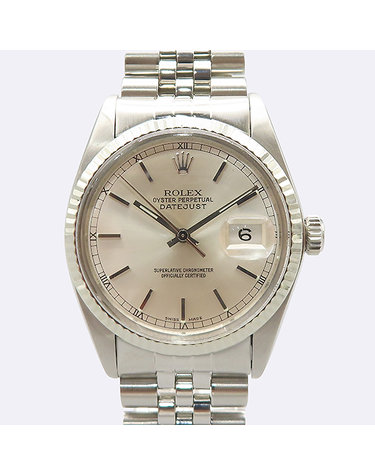 [중고]고이비토 로렉스 16014 DATEJUST 데이트저스트 36MM 오토매틱 실버 다이얼 스틸 쥬빌레 브레이슬릿 남성용 시계 K1619RX