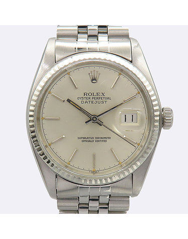 [중고]고이비토 로렉스 16014 DATEJUST 데이트저스트 36MM 오토매틱 실버 다이얼 운모 스틸 쥬빌레 브레이슬릿 남성용 시계 60180wp