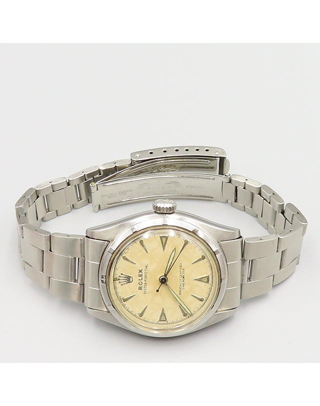 롤렉스 [중고명품] [중고]고이비토 로렉스 6085 Oyster Perpetual 오이스터 퍼페츄얼 빈티지 스틸 34mm 남성용시계 K1311RX 착용컷