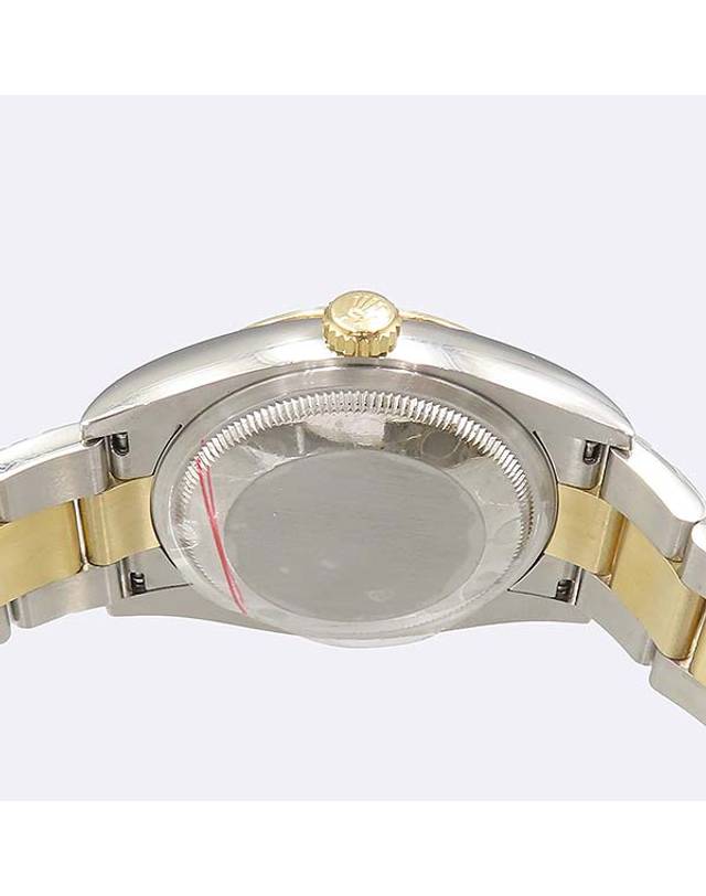 롤렉스 [중고명품] [중고]고이비토 로렉스 126203 DATEJUST 데이트저스트 36 오이스터 18K 콤비 돔 베젤 브레이슬릿 실버 다이얼 로마 인덱스 다이아[6시/9시] 남성용시계 K1517RX 착용컷