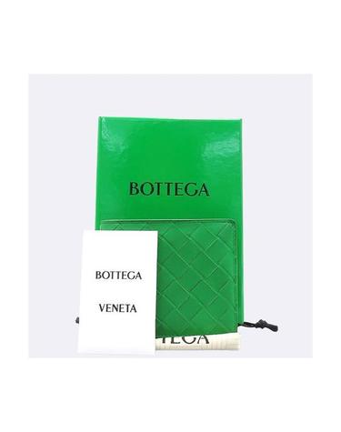 [중고]고이비토 보테가베네타 743211 그린 레더 인트레치아토 폴더형 반지갑 K3670BOTT