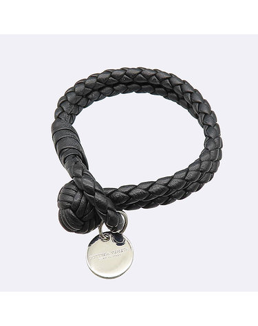 [중고]고이비토 보테가베네타 113546 레더 인트레치아토 위빙 팔찌 K3797BOTT