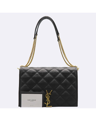 [중고]고이비토 생로랑 629246 블랙 레더 퀄팅 베키 미니 체인 숄더백 K5197YSL