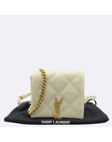 [중고]고이비토 생로랑 675038 연베이지 레더 마수피오 미니 체인 크로스백 K5337YSL