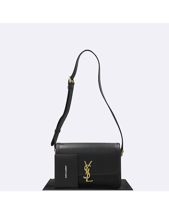 YSL 생로랑 [중고]고이비토 생로랑 634305 블랙 레더 솔페리노 미디움 M 사이즈 사첼 숄더백 [의정부신세계점] 60197wp
