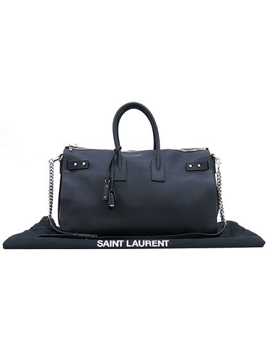 [중고]고이비토 생로랑 YSL(입생로랑)  491714 블랙 컬러 레더 SAC DE JOUR SOUPLE  삭 드 주르 서플 토트백 + 숄더스트랩 K1495YSL