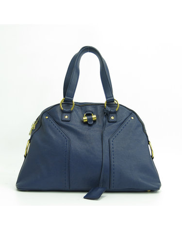 [중고]고이비토 생로랑 YSL(입생로랑) 156464 네이비 컬러 레더 뮤즈1 토트백 K2790YSL