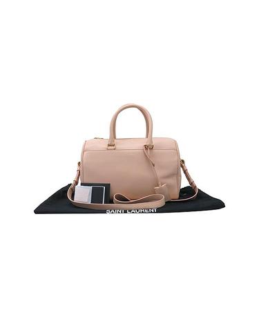 [중고]고이비토 생로랑 YSL(입생로랑) 322049 인디 핑크 카프 레더 DUFFLE 더플 6 (M사이즈) 토트백 + 숄더스트랩 K1646YSL