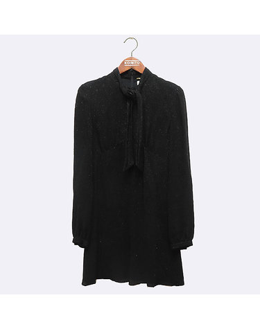 [중고]스미스마켓 생로랑 533036 블랙 레이온 혼방 원피스 - 36 K4828YSL
