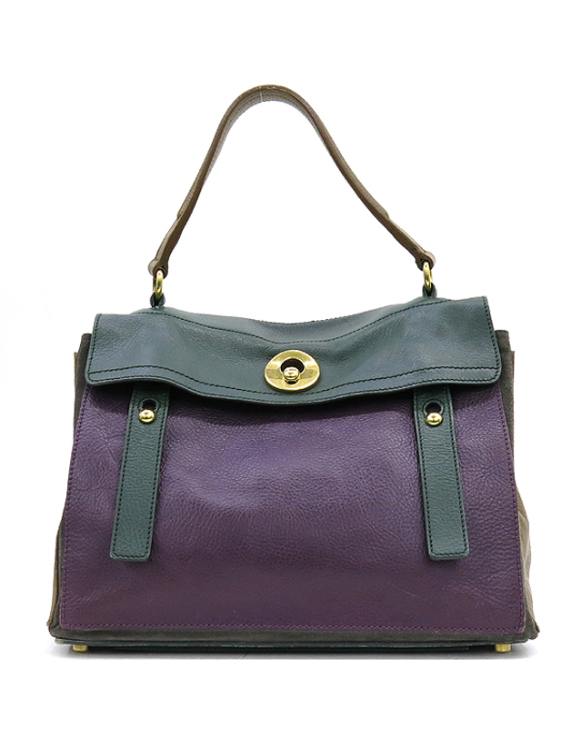 생 로랑 [중고명품] [중고]고이비토 생로랑 YSL(입생로랑) 197149 멀티 컬러 레더 MUSE TWO (뮤즈 투) 토트백 K1303YSL 착용컷