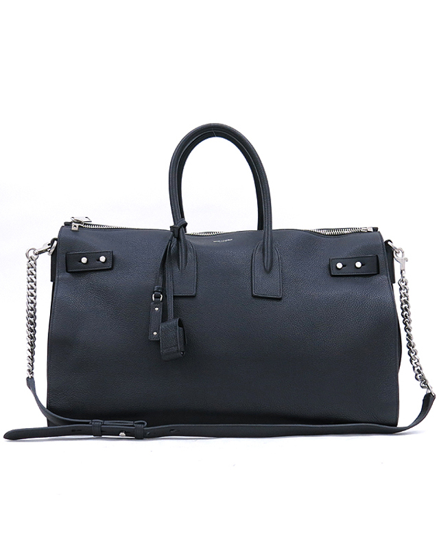 생 로랑 [중고명품] [중고]고이비토 생로랑 YSL(입생로랑) 491714 블랙 컬러 레더 SAC DE JOUR SOUPLE 삭 드 주르 서플 토트백 + 숄더스트랩 K1495YSL 착용컷