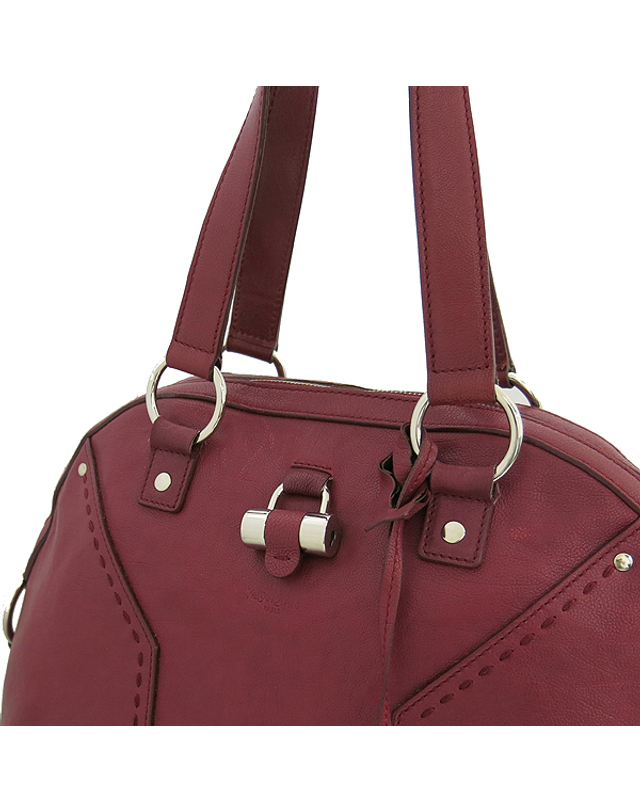 생 로랑 [중고명품] [중고]고이비토 생로랑 YSL(입생로랑) 156464 뮤즈 레드 컬러 레더 L 사이즈 토트백 K0771YSL 착용컷