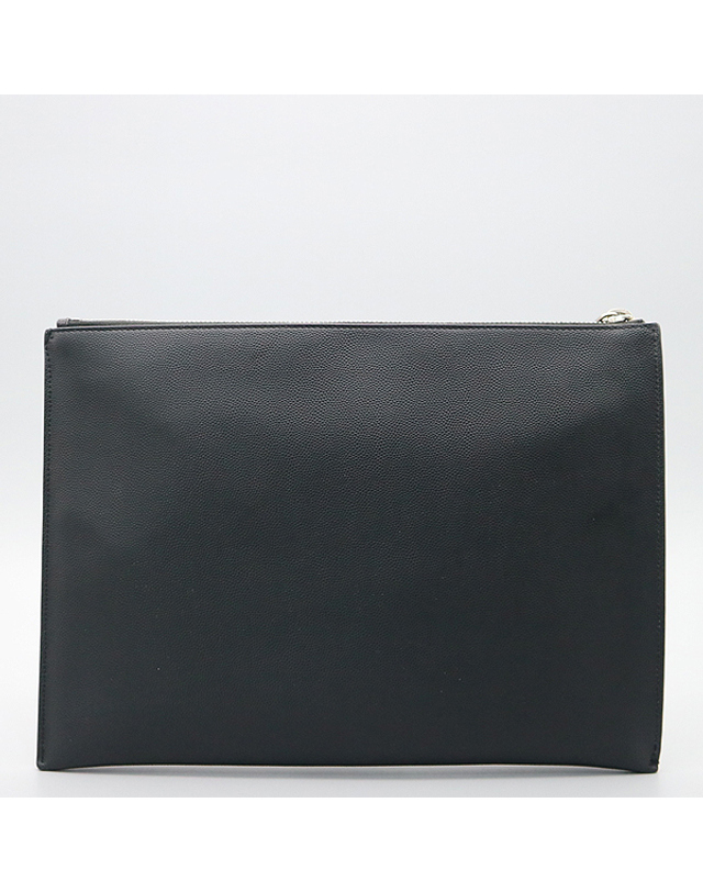 생 로랑 [중고명품] [중고]고이비토 생로랑 YSL(입생로랑) 397294 캐비어스킨 블랙 컬러 그 랑드 뿌드르 클래식 태블릿 슬리브 미니 클러치 K1629YSL 착용컷