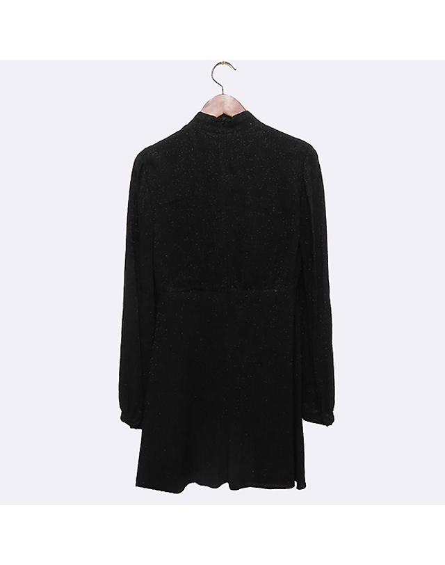생 로랑 [중고명품] [중고]스미스마켓 생로랑 533036 블랙 레이온 혼방 원피스 - 36 K4828YSL 착용컷