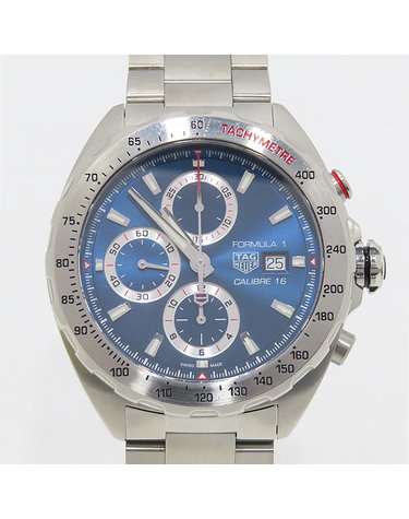 [중고]고이비토 태그호이어 CAZ2015.BA0876 44MM 블루 다이얼 포뮬러 1 칼리버 16 오토메틱 스틸시계 K1607THI
