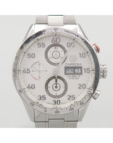 [중고]고이비토 태그호이어 CV2A11 BA0796 오토메틱 까레라 Calibre 16 Day-Date 스틸 남성용 시계 K1466THI