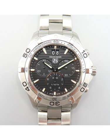 태그호이어 [중고]고이비토 태그호이어 CAF101E AQUARACER 아쿠아레이서 크로노그래프 쿼츠 스틸 남성 시계 K1859THI