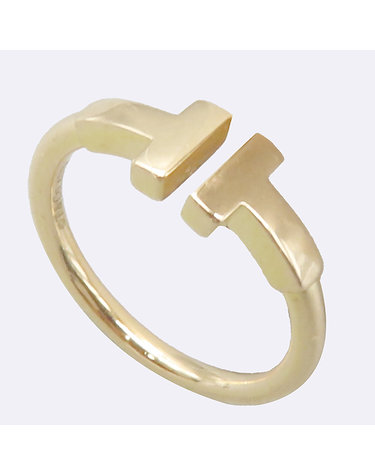 [중고]고이비토 티파니 로즈 골드 18K T 컬렉션 와이어 링 반지 - 9호 60371wp
