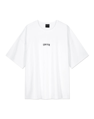 RTW-TS226 : Serif Arch Logo Short Sleeve T-ShirtsㅣMensㅣWhite