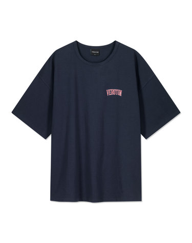 RTW-TS230 : Verutum Small Arch Logo T-ShirtsㅣMensㅣNavy