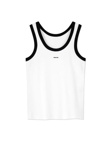 RTW-SL229W : Verutum Small Logo SleevelessㅣWomensㅣWhite