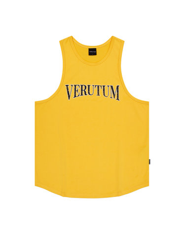 RTW-SL224 : Serif Arch Logo SleevelessㅣMensㅣYellow