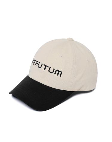 HW-BC009B : Front Logo Two Tone Bio Washing CapㅣIvory Black
