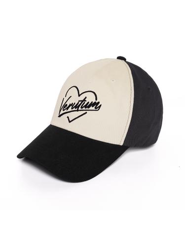 HW-BC220B : Heart Logo Color Block Bio Washing CapㅣCharcoal Black