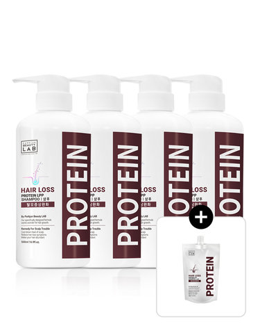 헤어로스 LPP 탈모증상완화 단백질 샴푸 500ml 4개 (+300ml 1개 증정)