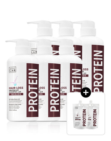 헤어로스 LPP 탈모증상완화 단백질 샴푸 500ml 6개 (+300ml 2개 증정)