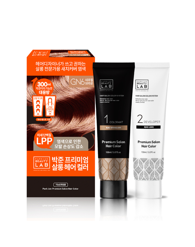 박준 프로페셔널 헤어 살롱 대용량 새치커버 컬러 염색약 150ml 1개 (4종/택1) 착용컷