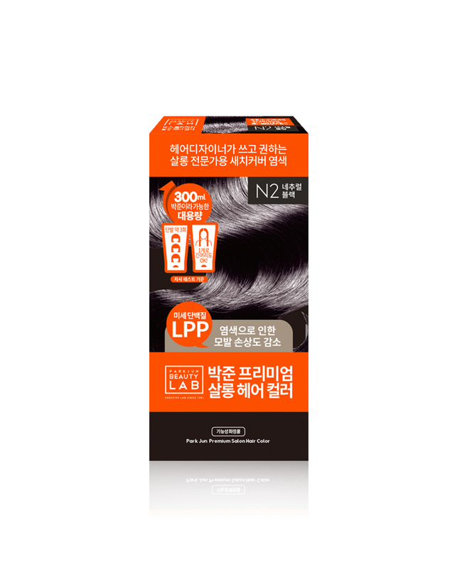 박준 프로페셔널 헤어 살롱 대용량 새치커버 컬러 염색약 150ml 네추럴 블랙 3개 착용컷