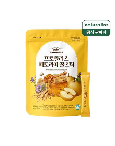 네추럴라이즈 프로폴리스 배도라지 꿀스틱 60포 1개