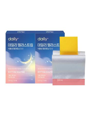 데일리 멜라스트립 식물성 멜라토닌 함유 14매 2박스
