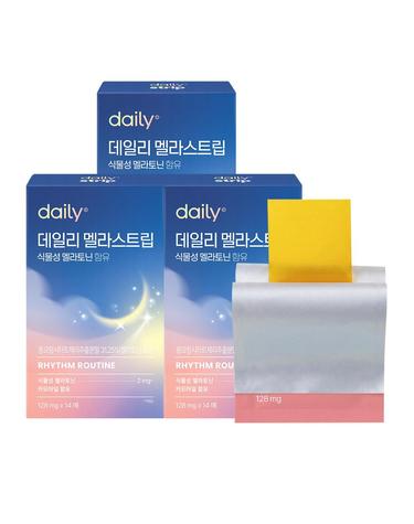 데일리 멜라스트립 식물성 멜라토닌 함유 14매 3박스