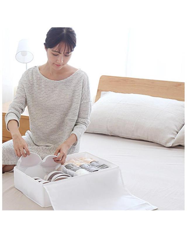 시나몬샵 커버수납정리함 ( 속옷양말브레지어 수납장 보관함 ) 착용컷