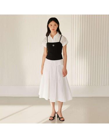 나일론 A라인 플레어 스커트 (VKSAD2343)