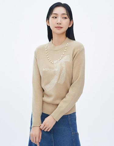 엠브로이더리 펄 디테일 풀오버 (BJUCX7929)