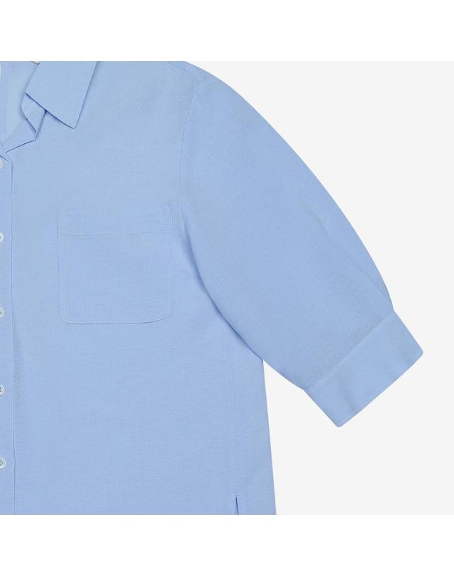 베스띠벨리 [Exclusive] 백 트임 5부 셔츠 (BKBAF7403) 착용컷