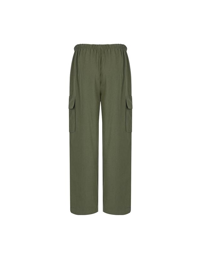 비키 허리 스트링 카고 팬츠(THPAH2201) 착용컷