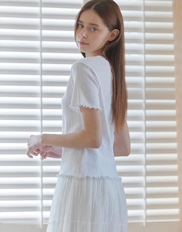 [26 신상] 베이직 포인텔 물결 티셔츠 (TMIBE2849)