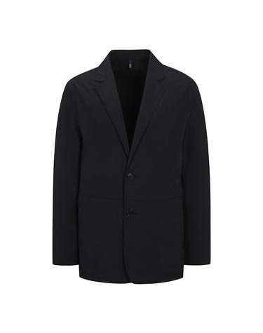 스티치 셋업 자켓 블랙 (PIEAD4037)