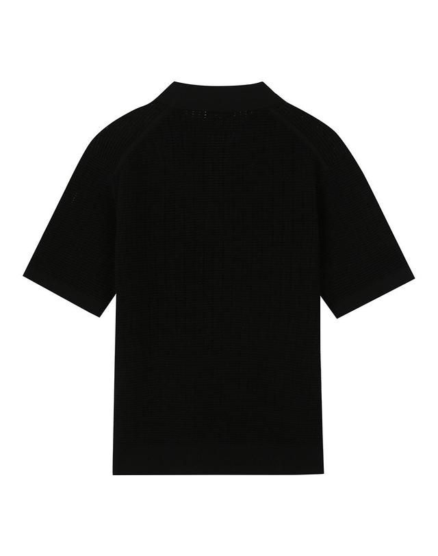 지이크 펀칭 오버핏 카라 풀오버 (PIUCD8025) 착용컷